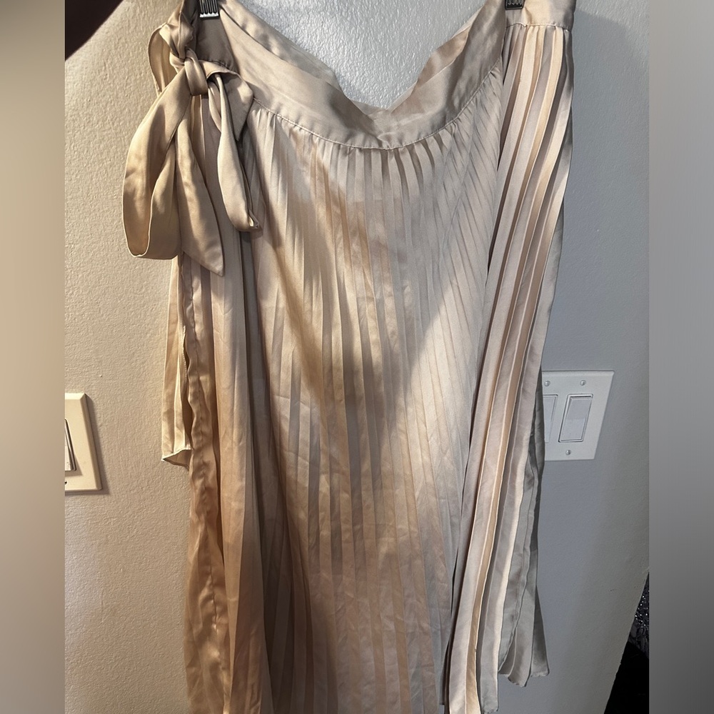 H&M pleated wrap around skirt